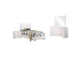 203500T-S4 Felicity 4-piece Twin Bedroom Set White High Gloss