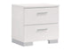 203502 Felicity 2-drawer Nightstand White High Gloss
