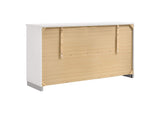 203503 Felicity 6-drawer Dresser White High Gloss