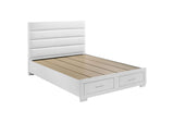 203510KW-S5 Felicity 5-piece California King Platform Bedroom Set White