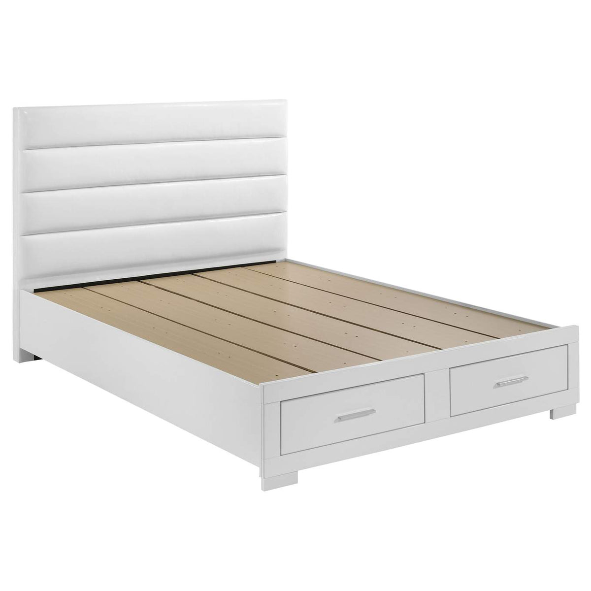 203510Q-S5 Felicity 5-piece Queen Platform Bedroom Set White