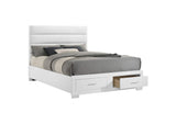 203510Q Felicity Queen Storage Bed White High Gloss