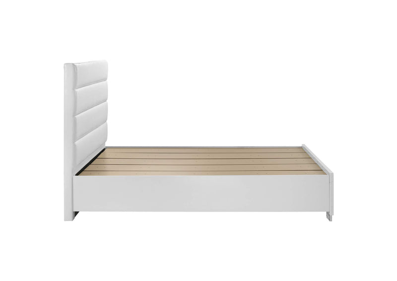 203510Q Felicity Queen Storage Bed White High Gloss