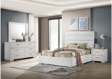 203511F-S4 Felicity 4-piece Full Bedroom Set White High Gloss