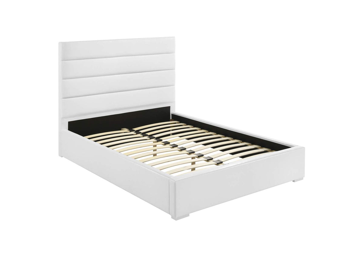 203511F Felicity 53-inch Upholstered Full Platform Bed White