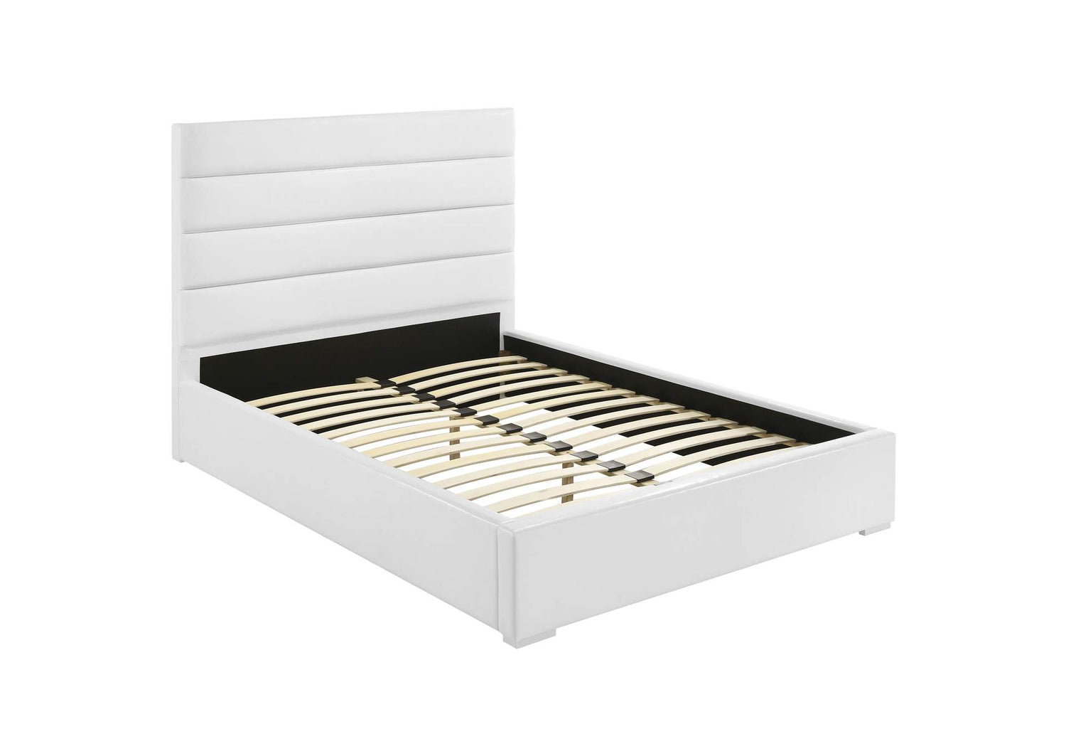 203511F Felicity 53-inch Upholstered Full Platform Bed White