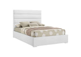 203511F Felicity 53-inch Upholstered Full Platform Bed White