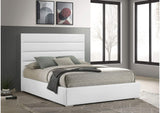 203511KE Felicity 53-inch Upholstered Eastern King Platform Bed White