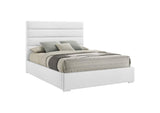 203511Q Felicity 53-inch Upholstered Queen Platform Bed White