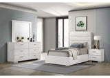 203511T-S4 Felicity 4-piece Twin Bedroom Set White High Gloss