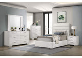 203511T-S5 Felicity 5-piece Twin Bedroom Set White High Gloss