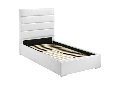 203511T Felicity 53-inch Upholstered Twin Platform Bed White