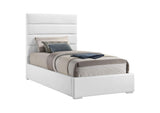 203511T Felicity 53-inch Upholstered Twin Platform Bed White