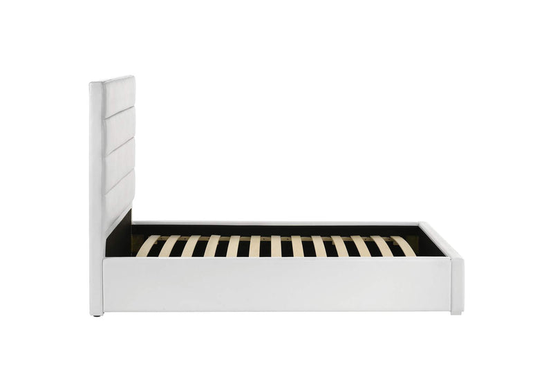 203511T Felicity 53-inch Upholstered Twin Platform Bed White