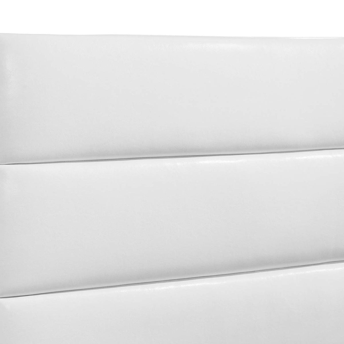 203511T Felicity 53-inch Upholstered Twin Platform Bed White