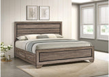 204190KE Kauffman Wood Eastern King Storage Panel Bed Washed Taupe