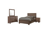 204190KW-S4 Kauffman 4-piece California King Bedroom Set Washed Taupe