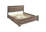 204190KW Kauffman Wood California King Storage Panel Bed Washed Taupe