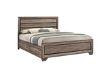 204190KW Kauffman Wood California King Storage Panel Bed Washed Taupe