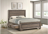 204190Q Kauffman Wood Queen Storage Panel Bed Washed Taupe