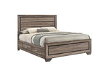 204190Q Kauffman Wood Queen Storage Panel Bed Washed Taupe