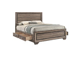 204190Q Kauffman Wood Queen Storage Panel Bed Washed Taupe