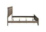 204191KE Kauffman Wood Eastern King Panel Bed Washed Taupe