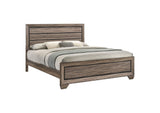 204191KW Kauffman Wood California King Panel Bed Washed Taupe