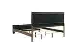 204191KW Kauffman Wood California King Panel Bed Washed Taupe