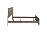 204191KW Kauffman Wood California King Panel Bed Washed Taupe