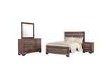 Kauffman 4-piece Queen Bedroom Set Washed Taupe