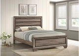 204191Q Kauffman Wood Queen Panel Bed Washed Taupe