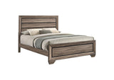 204191Q Kauffman Wood Queen Panel Bed Washed Taupe