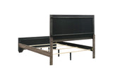 204191Q Kauffman Wood Queen Panel Bed Washed Taupe