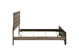 204191Q Kauffman Wood Queen Panel Bed Washed Taupe
