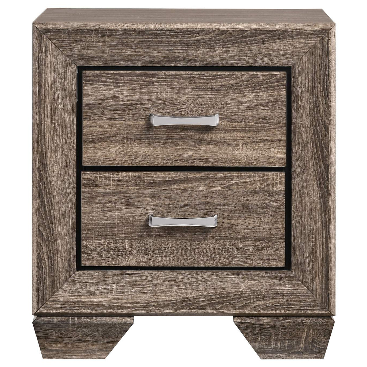 204192 Kauffman 2-drawer Nightstand Washed Taupe