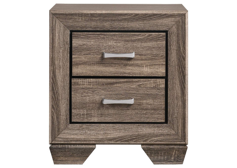 204192 Kauffman 2-drawer Nightstand Washed Taupe