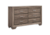 204193 Kauffman 6-drawer Dresser Washed Taupe