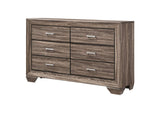 204193 Kauffman 6-drawer Dresser Washed Taupe