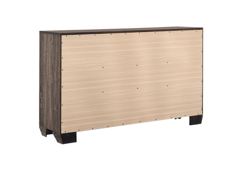 204193 Kauffman 6-drawer Dresser Washed Taupe