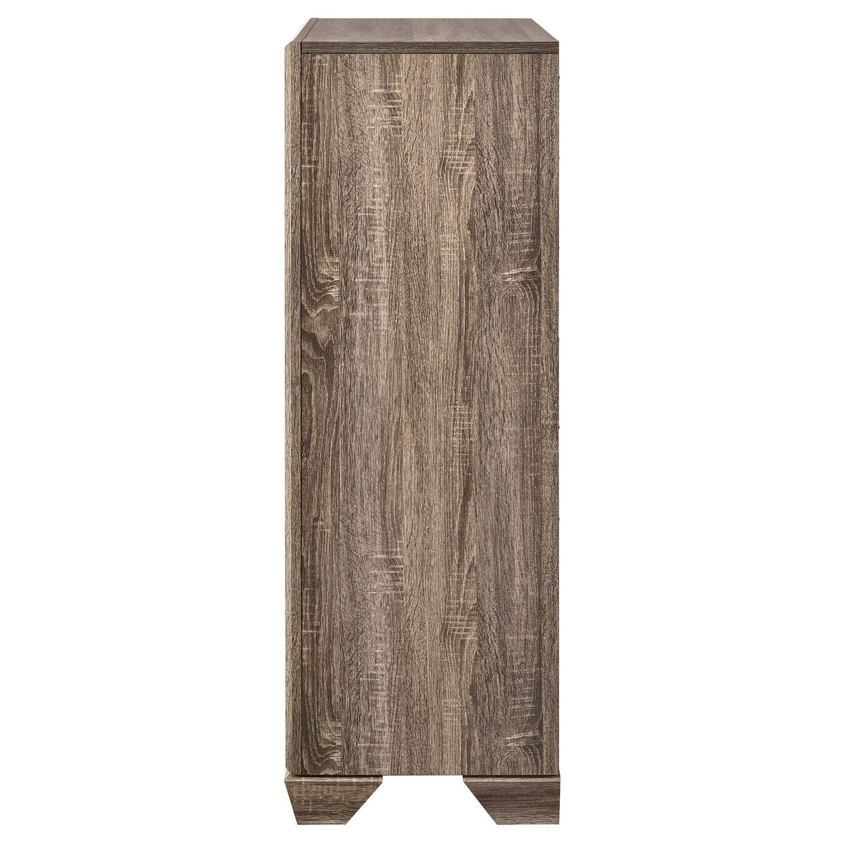 204195 Kauffman 5-drawer Bedroom Chest Washed Taupe