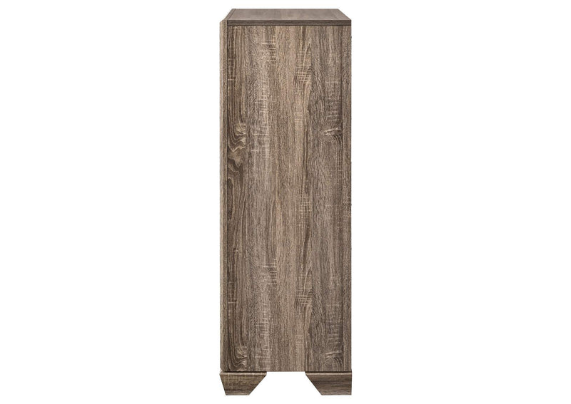 204195 Kauffman 5-drawer Bedroom Chest Washed Taupe