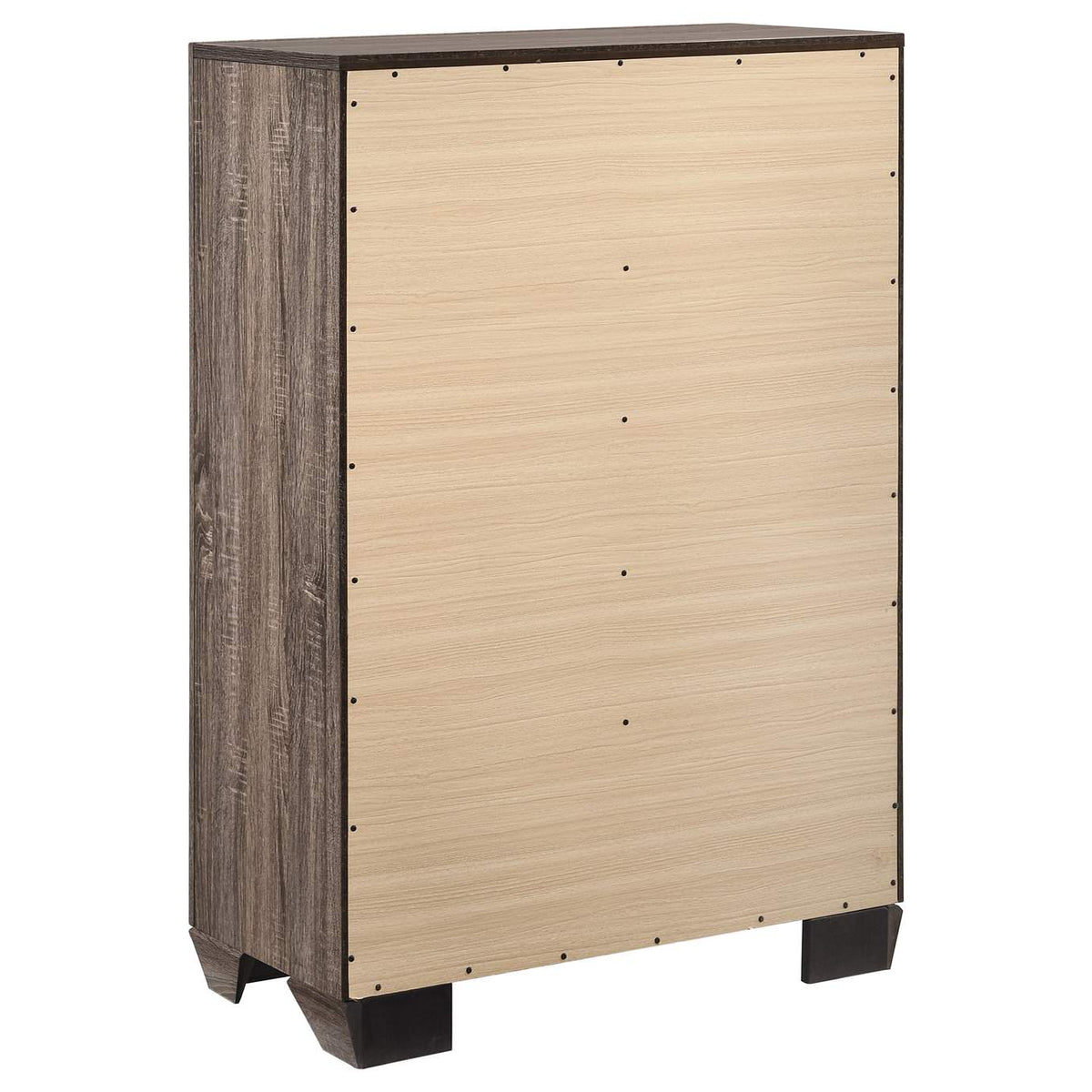 204195 Kauffman 5-drawer Bedroom Chest Washed Taupe