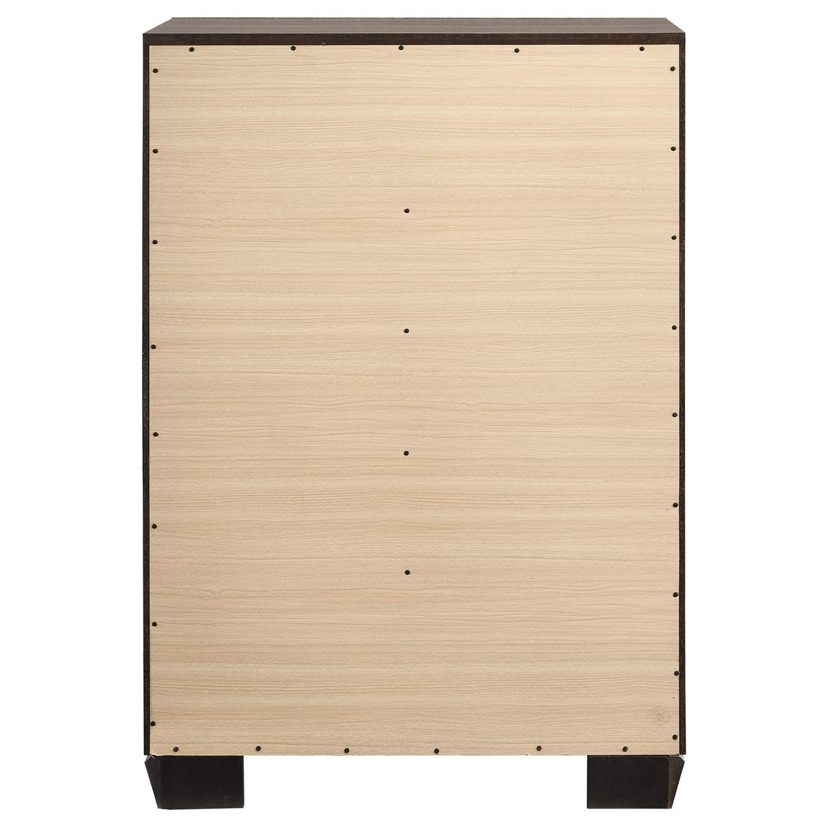 204195 Kauffman 5-drawer Bedroom Chest Washed Taupe