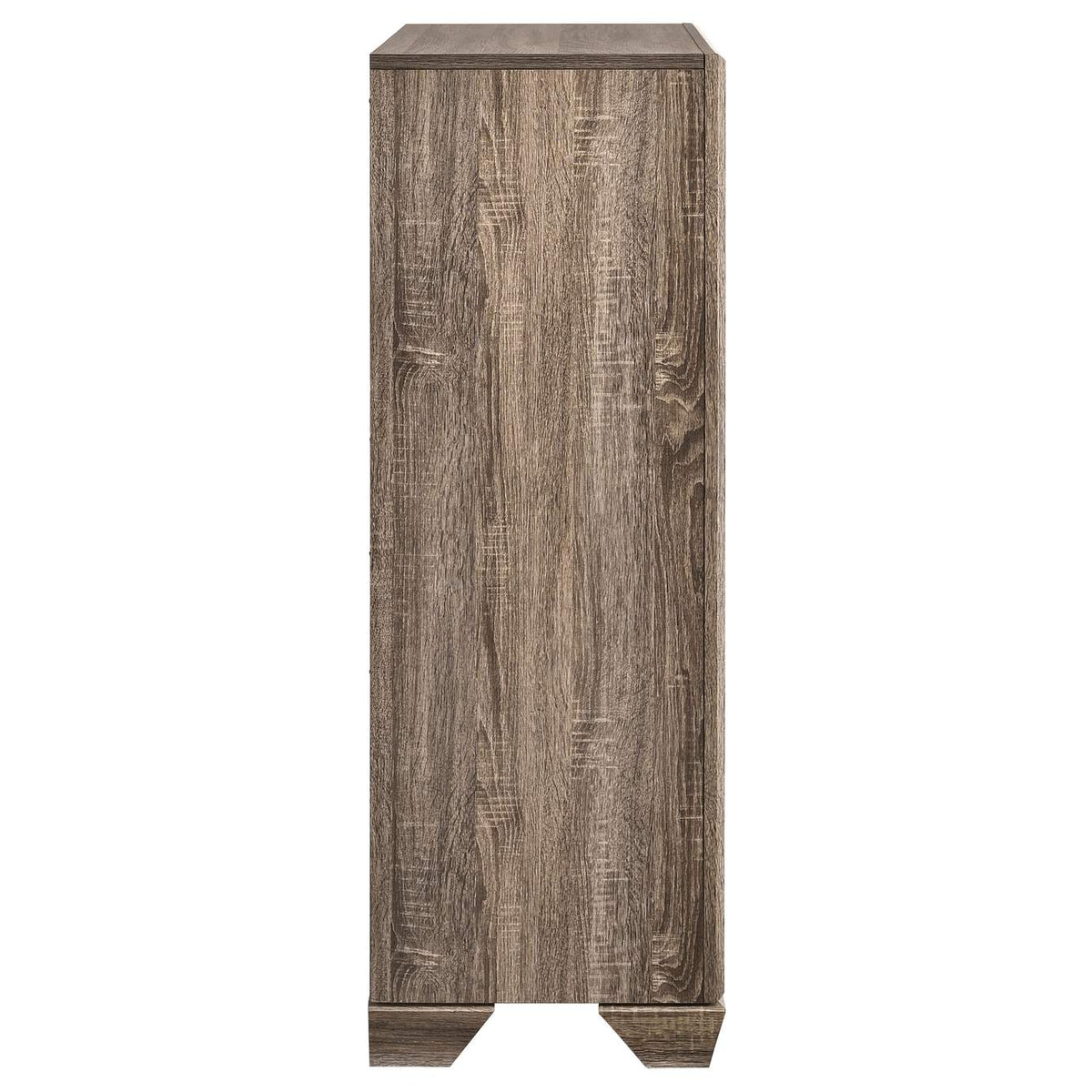 204195 Kauffman 5-drawer Bedroom Chest Washed Taupe