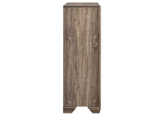 204195 Kauffman 5-drawer Bedroom Chest Washed Taupe