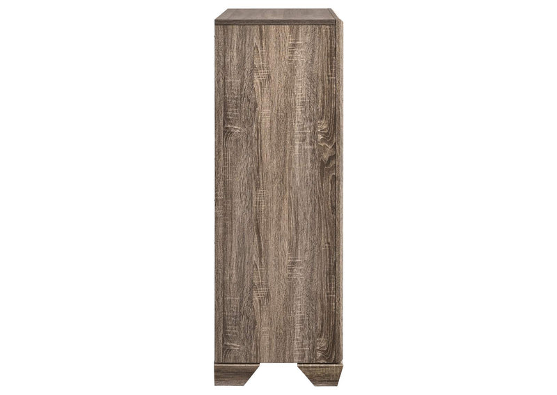 204195 Kauffman 5-drawer Bedroom Chest Washed Taupe