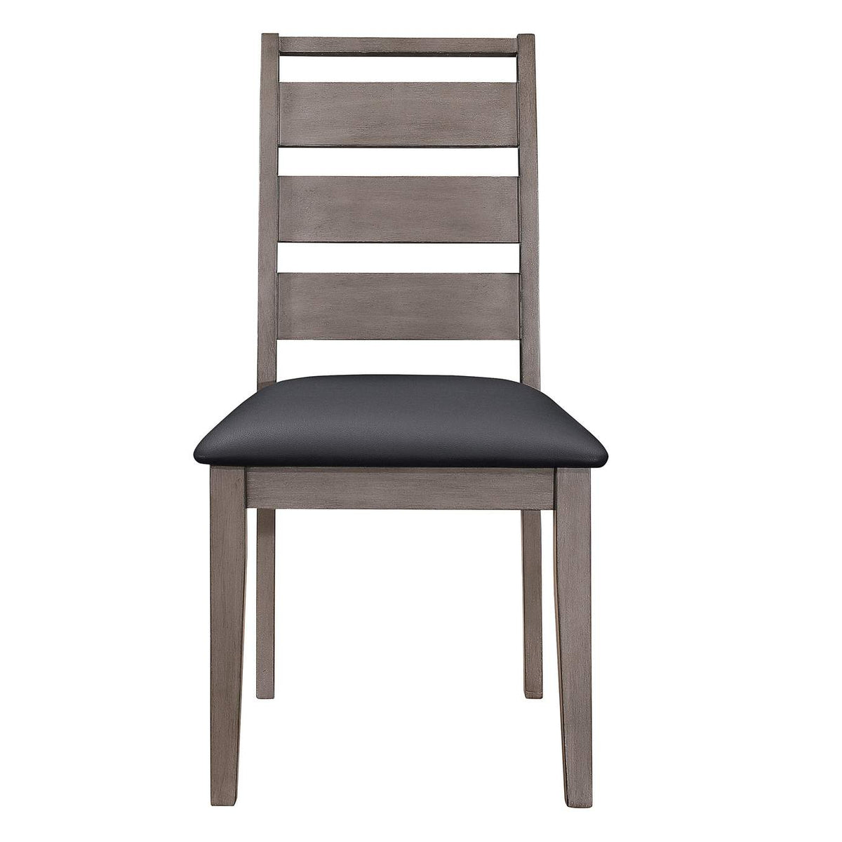 2042S Woodrow Side Chair, Black PU