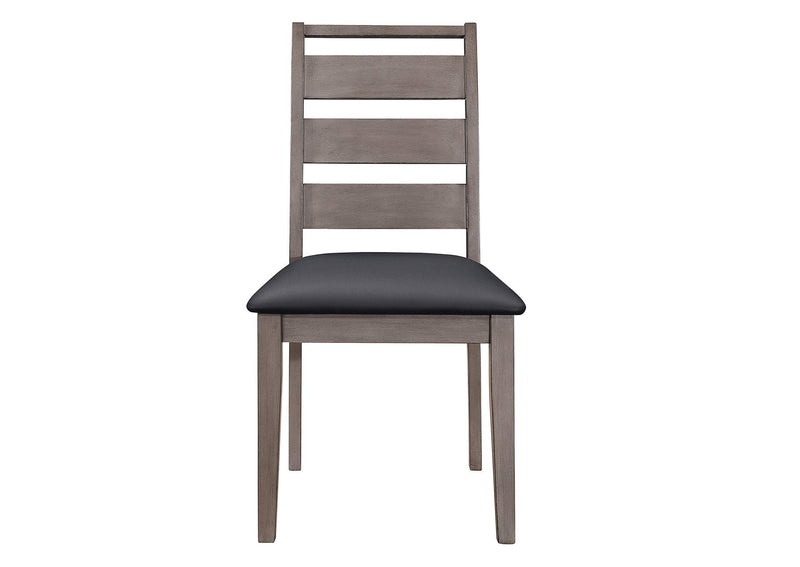 2042S Woodrow Side Chair, Black PU