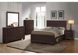 Kauffman 5-piece Eastern King Bedroom Set Dark Cocoa
